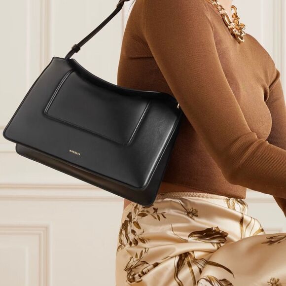 WANDLER Penelope Leather Shoulder Bag - Picture 2 of 14
